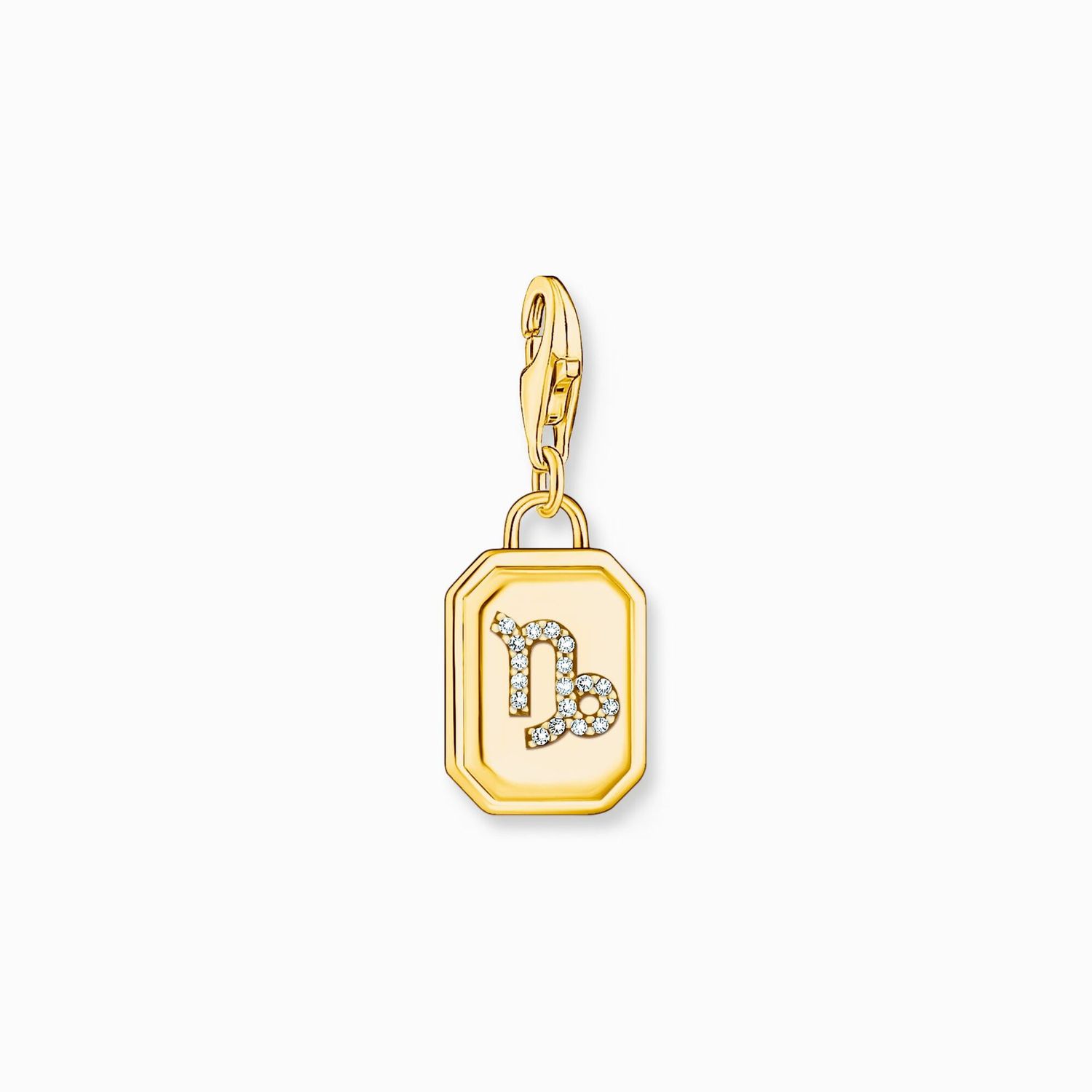 Thomas Sabo Charm-Anhänger Sternzeichen Steinbock mit Steinen vergoldet