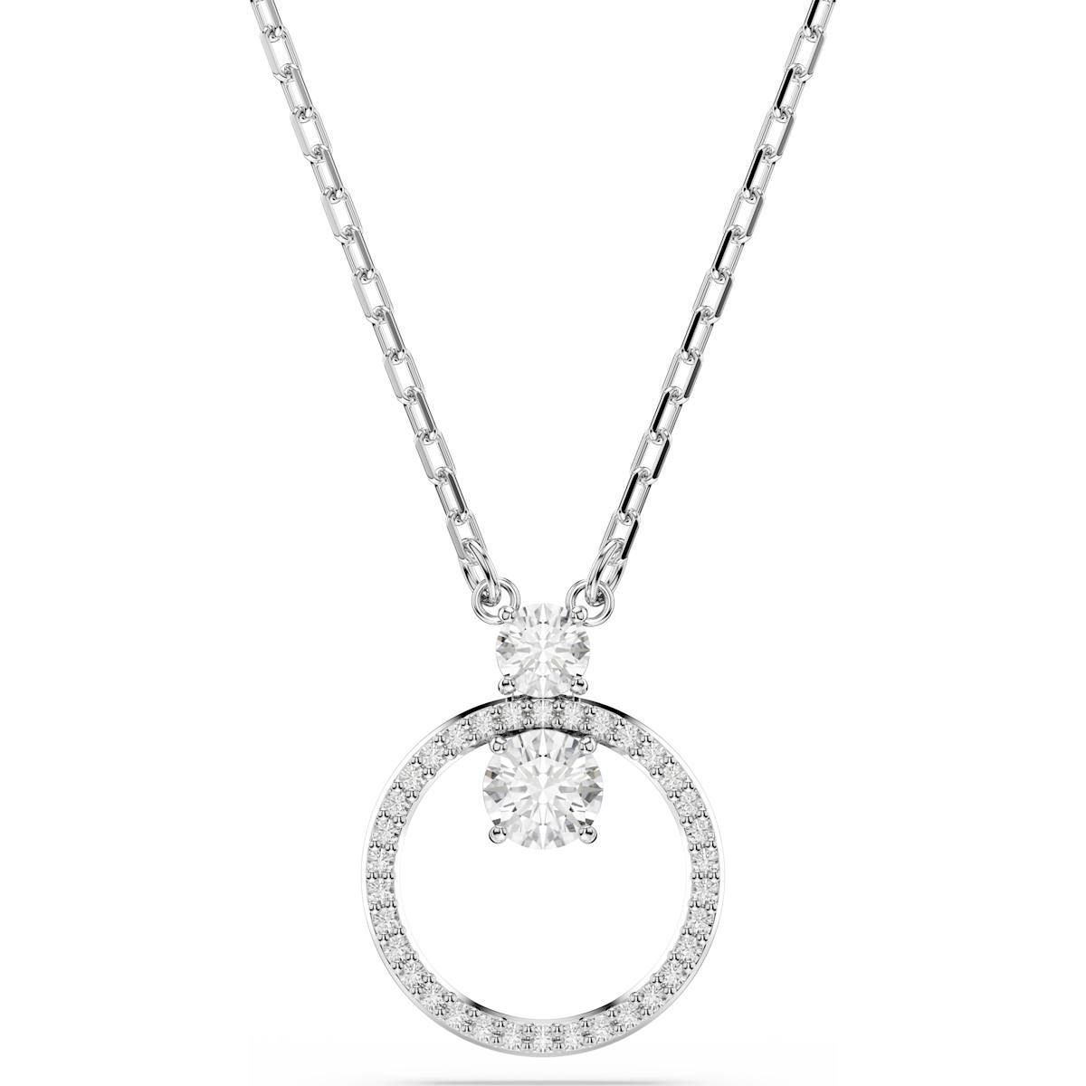 Swarovski Constella Anhänger, Rundschliff, Weiß, Rhodiniert 5692261