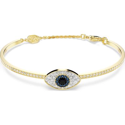 Swarovski Symbolica Armreif
Böser Blick, Blau, Goldlegierungsschicht