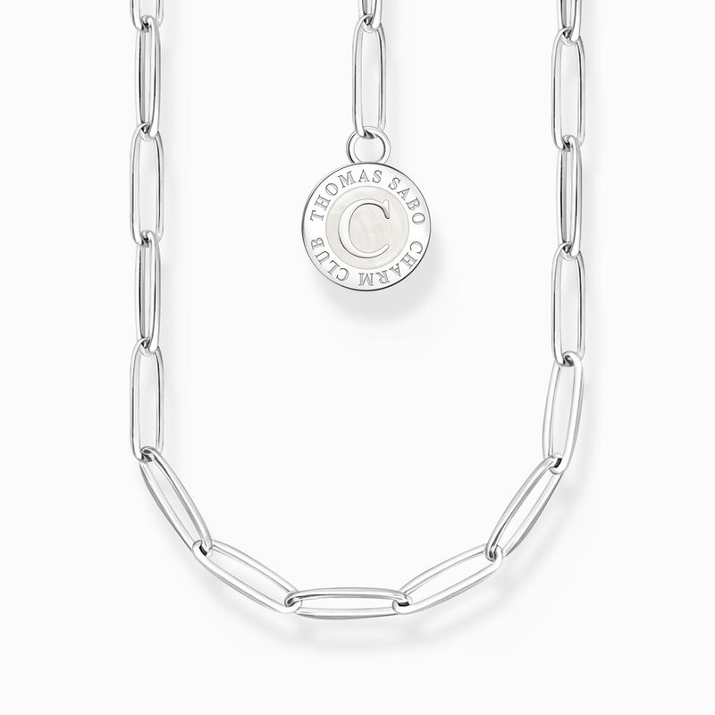 Thomas Sabo Member Charm-Kette (70 cm) mit weißem Charmista Coin Silber Thomas Sabo Member Charm-Kette (70 cm) mit weißem Charmista Coin Silber