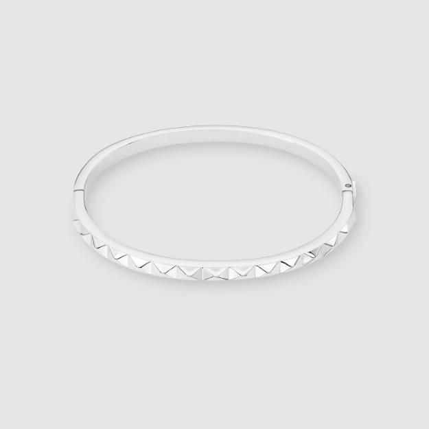 Coeur De Lion Armreif (19 cm) Spikes Silber