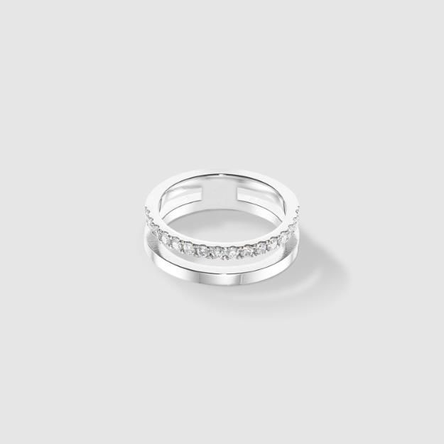 Coeur De Lion Eternal Unity Ring (56) silber-kristall