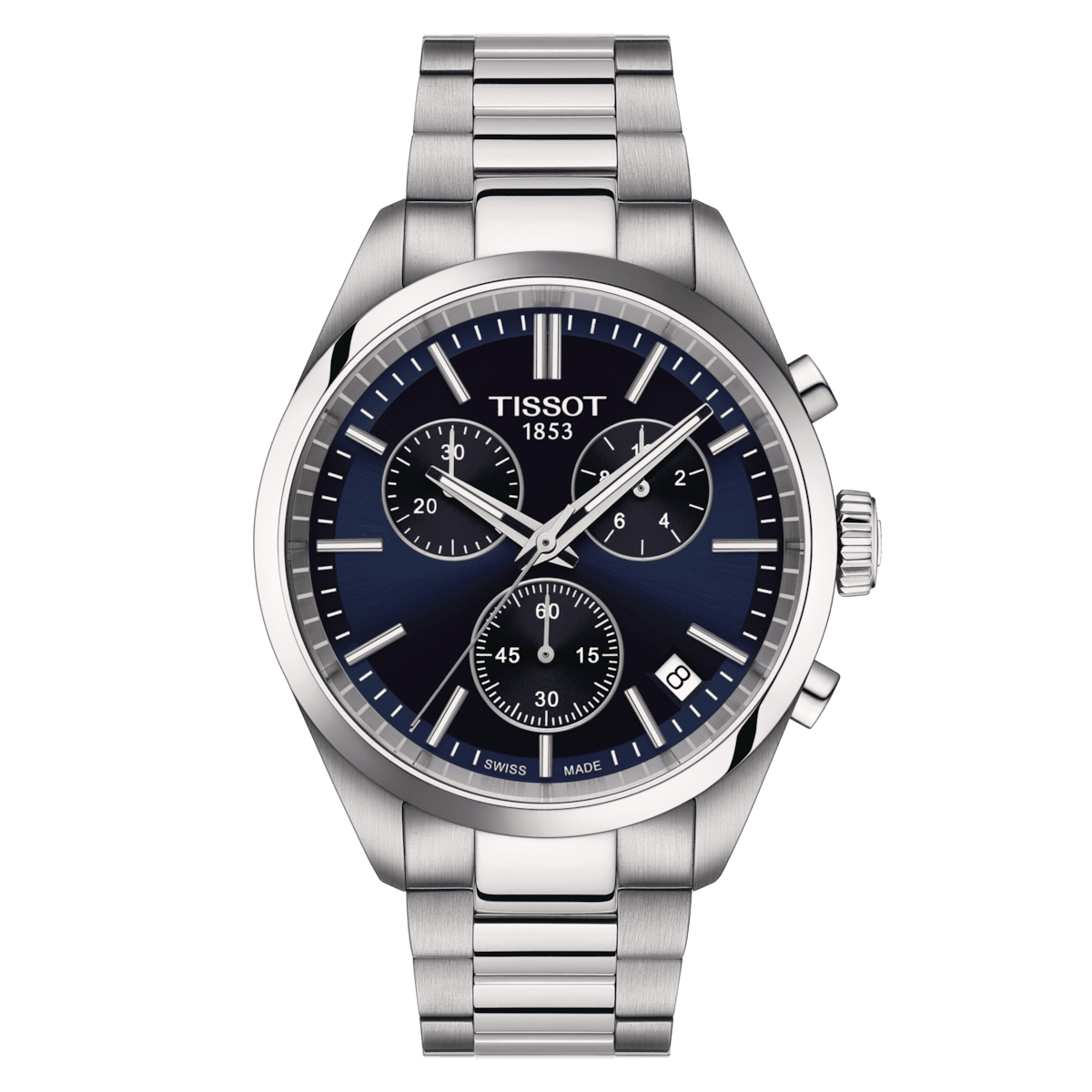 Tissot PR100 Blau Datum Saphirglas  Quarz t1504171104100