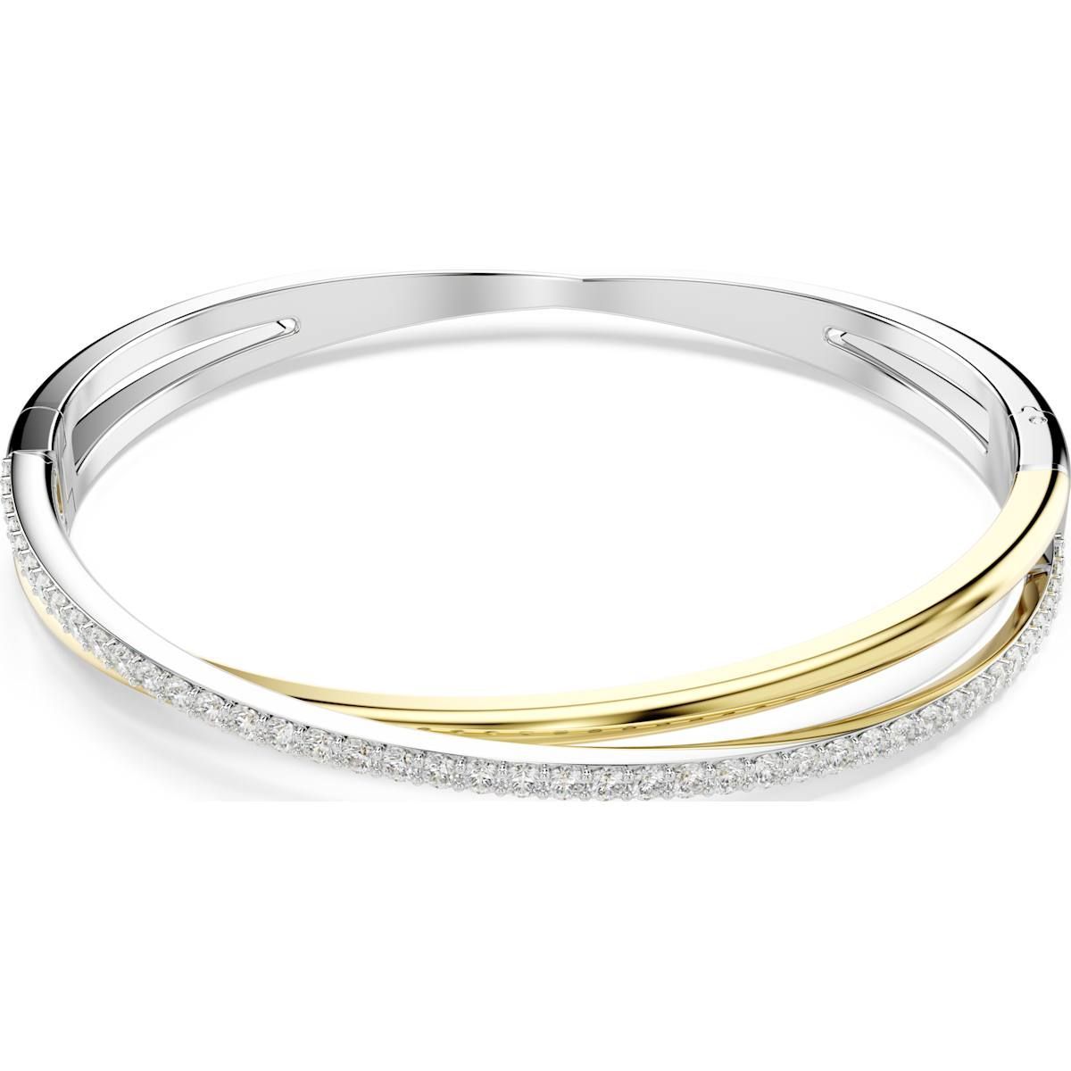 Swarovski Hyperbola Armreif
Rundschliff, Weiß, Metallmix