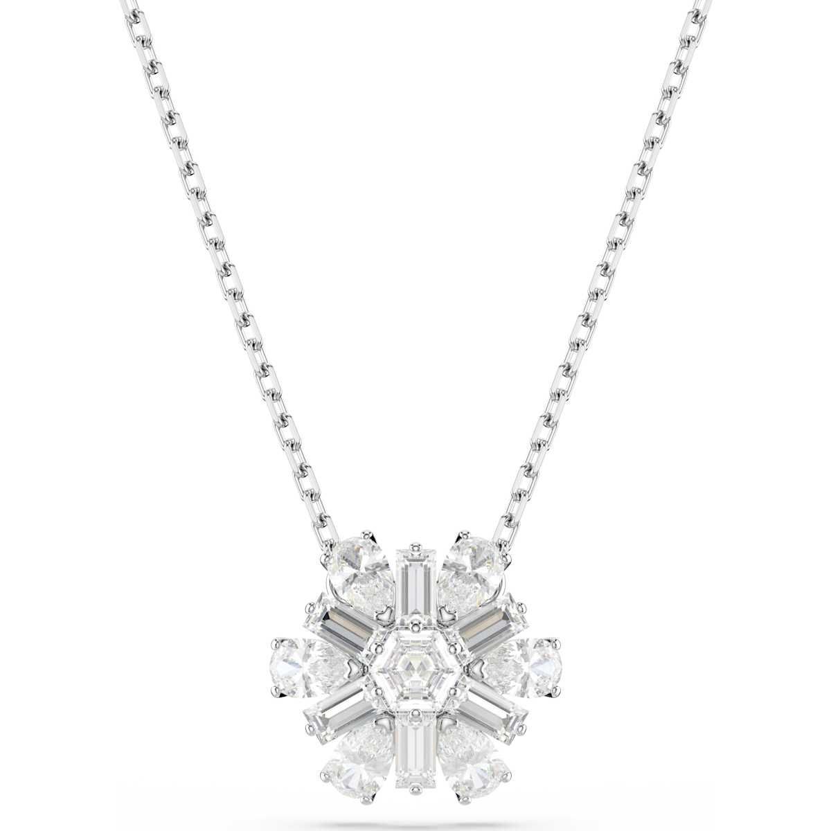 Swarovski Idyllia Anhänger
Verschiedene Schliffe, Schneeflocke, Weiß, Rhodiniert