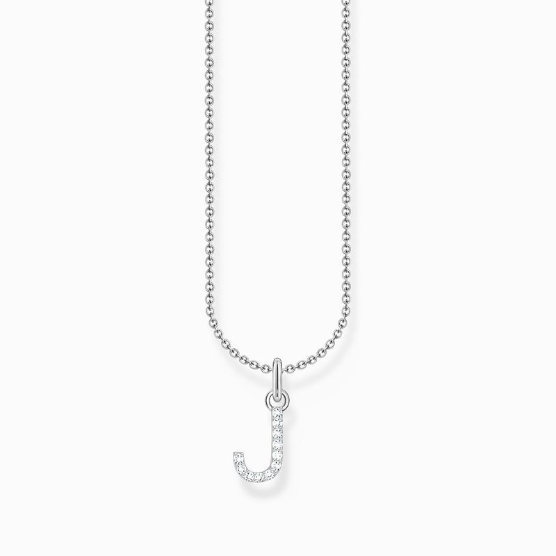 Thomas Sabo Kette mit Buchstaben-Anhänger J Silber Thomas Sabo Kette mit Buchstaben-Anhänger J Silber