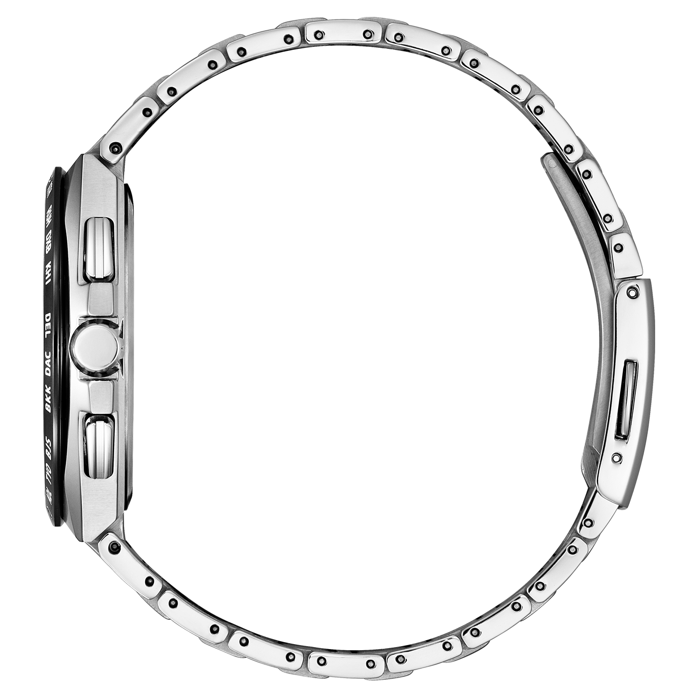 Citizen Herrenuhr Funkuhr Solaruhr Titanuhr Weiß AT8238-84A Funkgesteuerte Weltzeituhr aus Super Titanium mit Eco-Drive