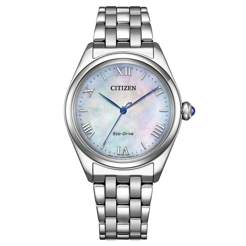 Citizen L Damenuhr EM1140-80D Eco-Drive Silber Perlmutt Weiß Citizen L Damenuhr EM1140-80D Eco-Drive Silber Perlmutt Weiß