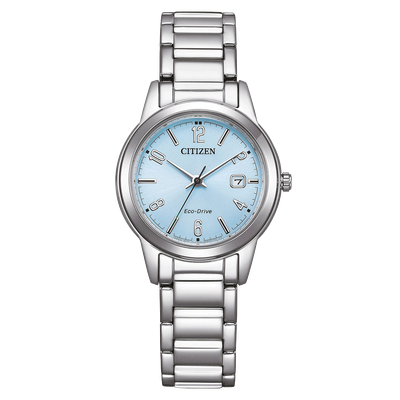 Citizen Damenuhr FE1241-71L Modern Dress Eco-Drive Silber Hellblau