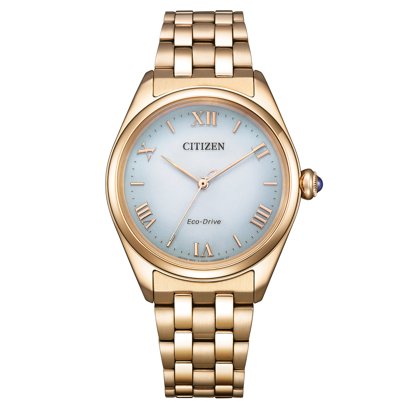 Citizen L Damenuhr EM1143-81X Eco-Drive Roségold Grün