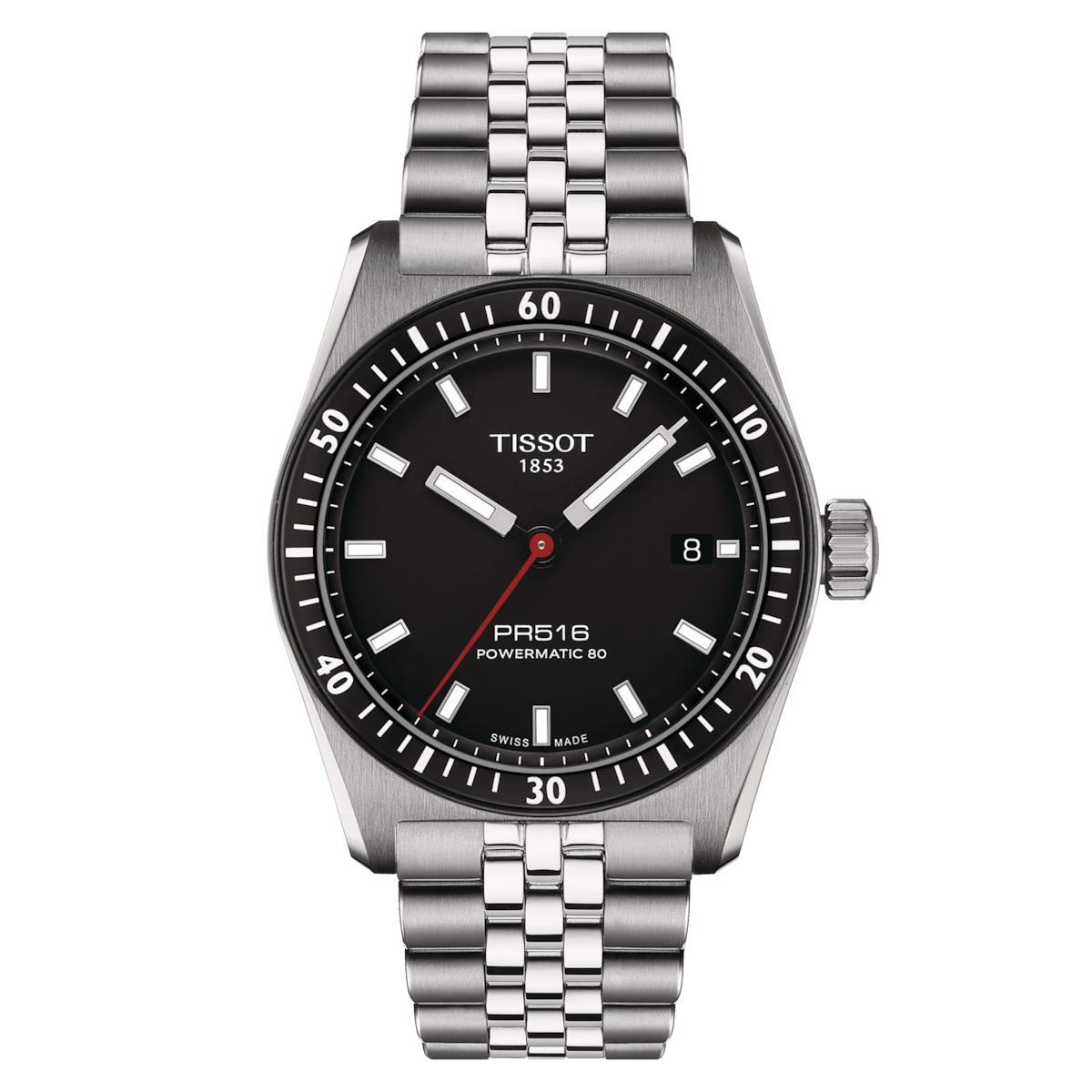 TISSOT PR516 Powermatic 80 T1494071105100 Automatik  Silber Stahlband