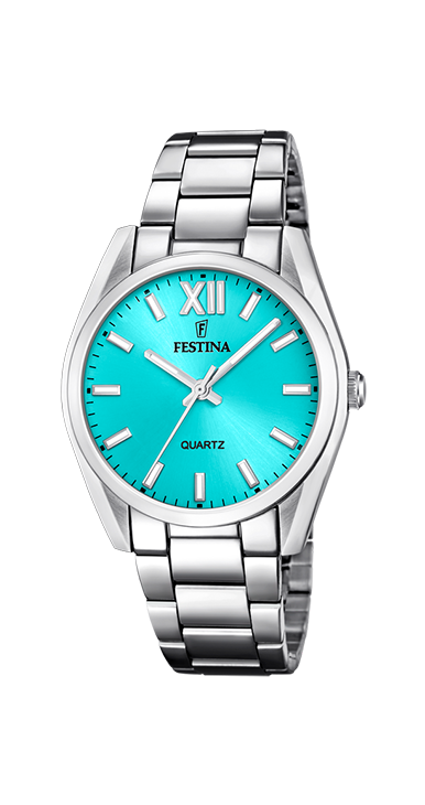 Festina F20622/D Damen Uhr BOYFRIEND Edelstahl Armband Türkis