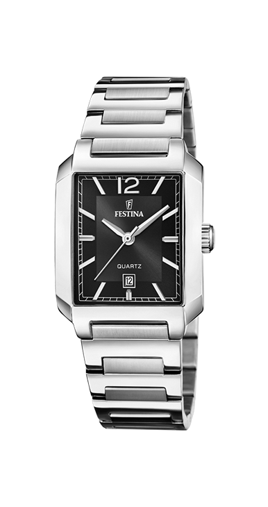 Festina F20679/4 Damen Uhr ON THE SQUARE Edelstahl Schwarz