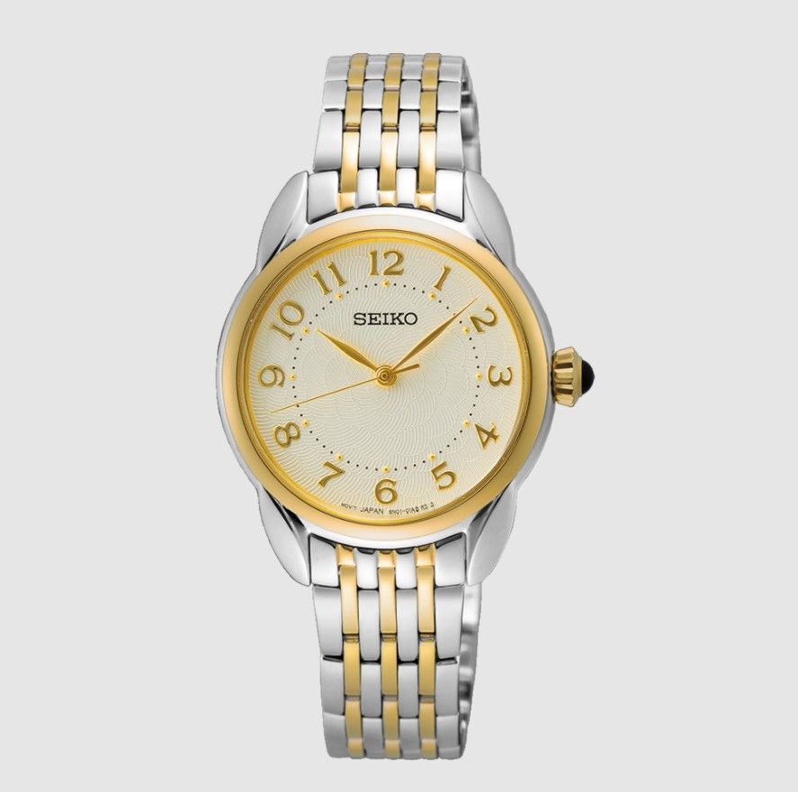 Damenuhr Quarz SUR562P1 Damen Gold Silber Bicolor Zifferblatt Elfenbein