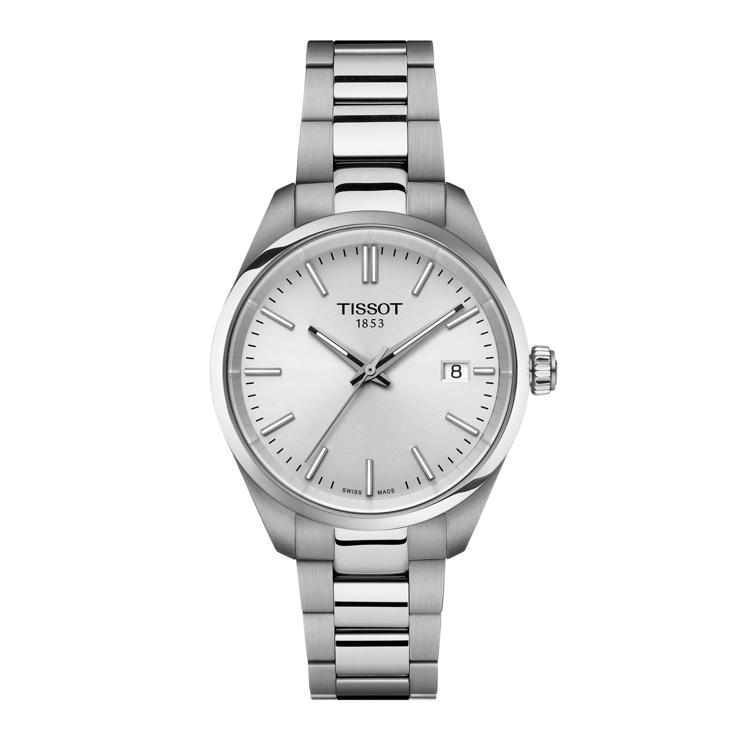 Tissot PR100 T1502101103100 34mm Damenuhr Silber Stahlband