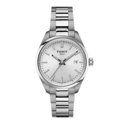 Tissot PR100 T1502101103100 34mm Damenuhr Silber Stahlband Tissot PR100 T1502101103100 34mm Damenuhr Silber Stahlband