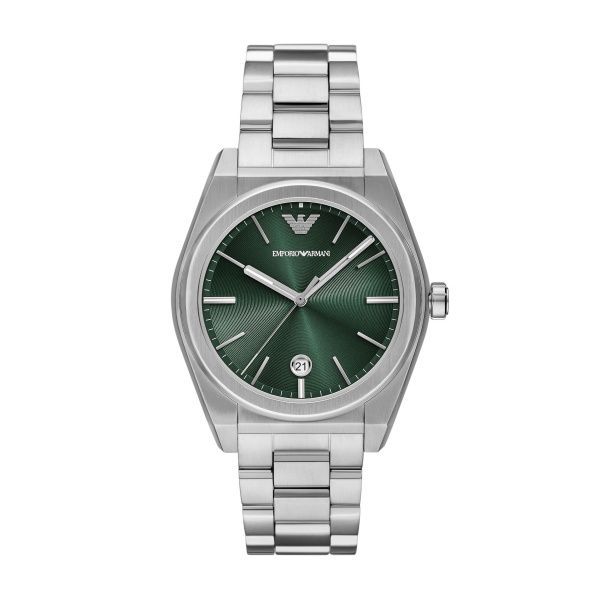 Emporio Armani Herrenuhr Grün Edelstahl