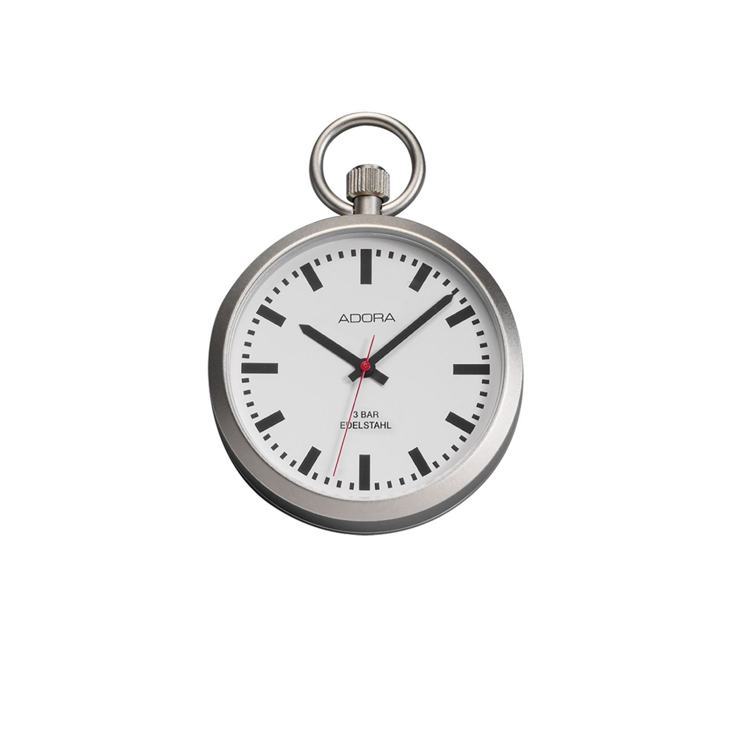 Taschenuhr Adora Bahnhofsuhr Quarz TU9120 Edelstahl
