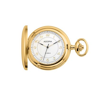 Taschenuhr Adora Handaufzug mechanisch Edelstahl vergoldet TU9095 Taschenuhr Adora Handaufzug mechanisch Edelstahl vergoldet TU9095