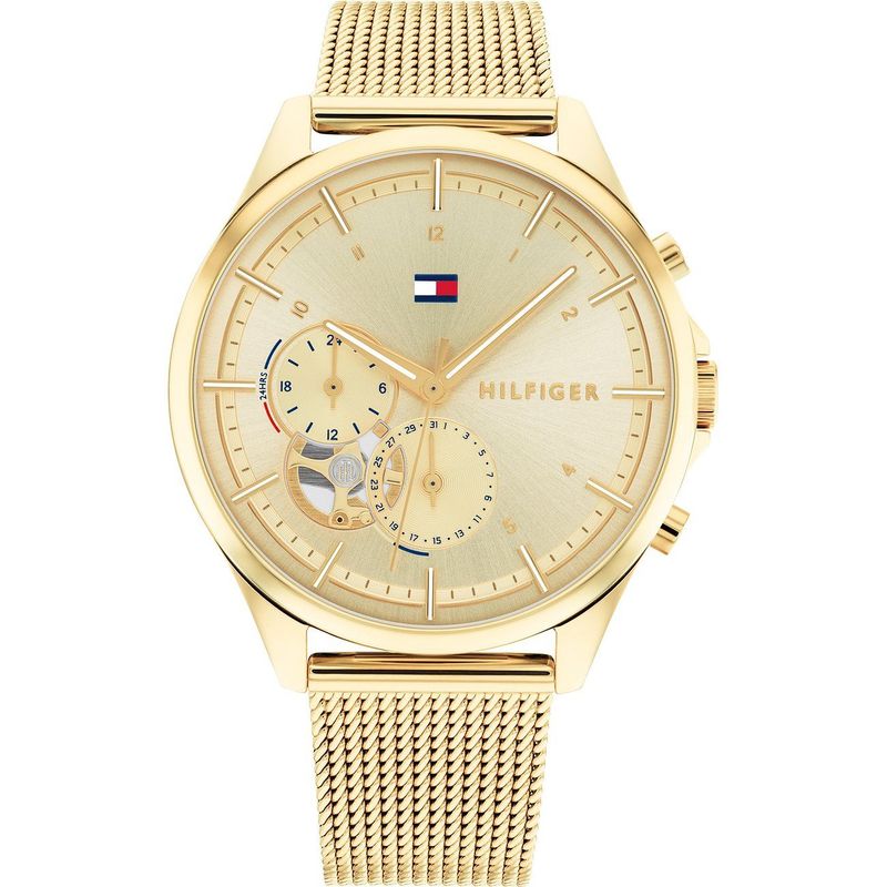 Tommy Hilfiger 1782417 Gold Meshband Schlicht und Edel