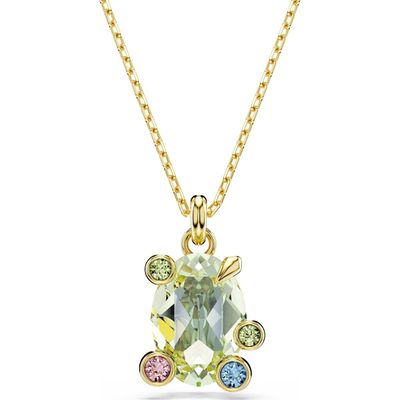 Swarovski 5705816 Gema Anhänger, Verschiedene Schliffe, Mehrfarbig, Goldlegierungsschicht