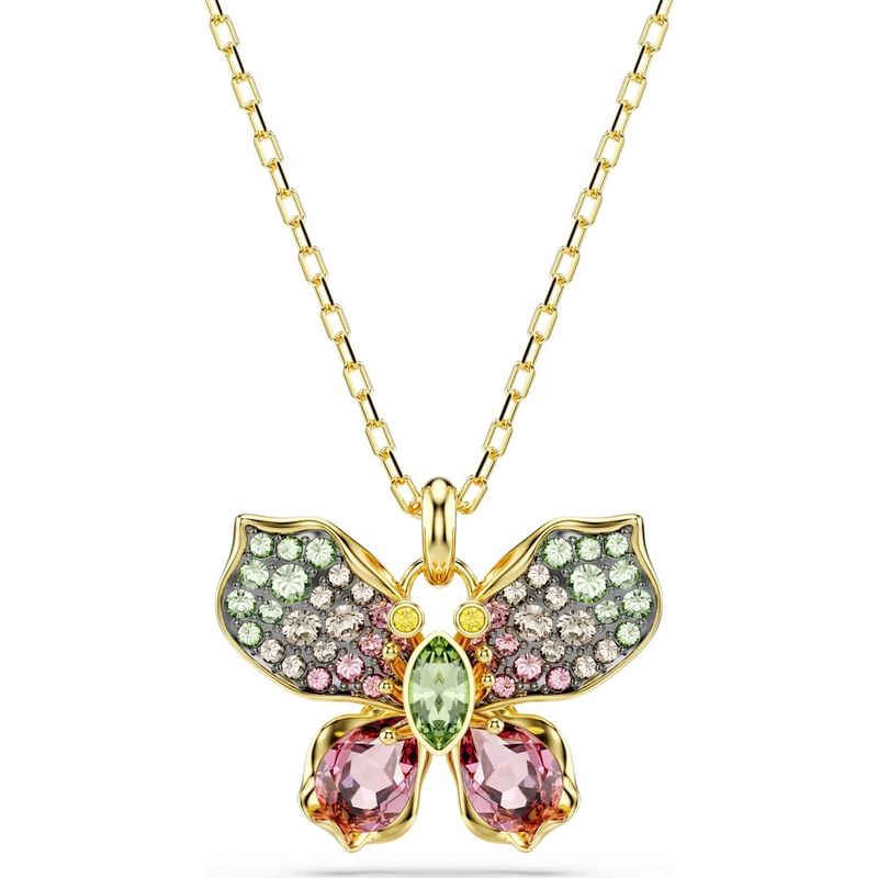 Swarovski 5709950 Halskette dyllia Anhänger, Verschiedene Schliffe, Pavé, Schmetterling, Mehrfarbig, Metallmix Swarovski 5709950 Halskette dyllia Anhänger, Verschiedene Schliffe, Pavé, Schmetterling, Mehrfarbig, Metallmix