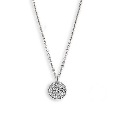 XENOX Feine Anhänger mit Steinen Halskette Damen "Crazy Daisy - Lucky Ones" silberfarben XS1639