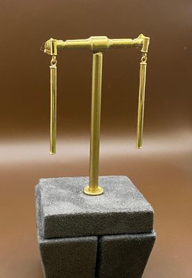 Timeless Ohrstecker Lang 45mm x 2,5mm 585 Goldstecker Ohrringe Ohranhänger Stecker Gelbgold 14 karat Timeless Ohrstecker Lang 45mm x 2,5mm 585 Goldstecker Ohrringe Ohranhänger Stecker Gelbgold 14 karat