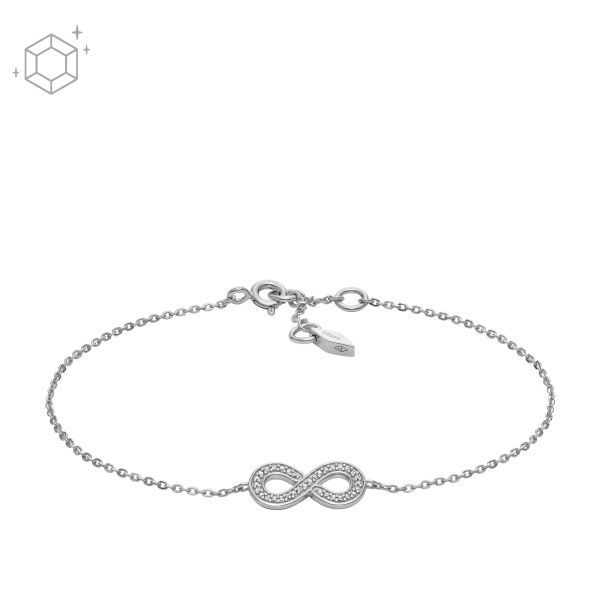 Fossil Gliederarmband Infinity Sterlingsilber