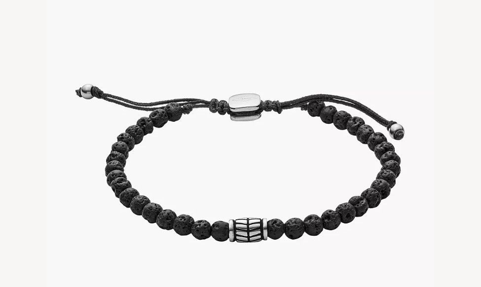 Fossil Herren Armband Black Semi-Precious