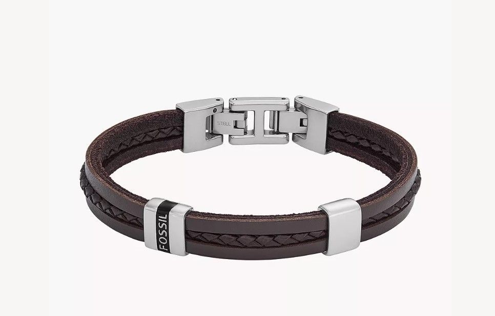 Fosssil Armband Herren Leder JF04133040 Leather Essentials Leder braun