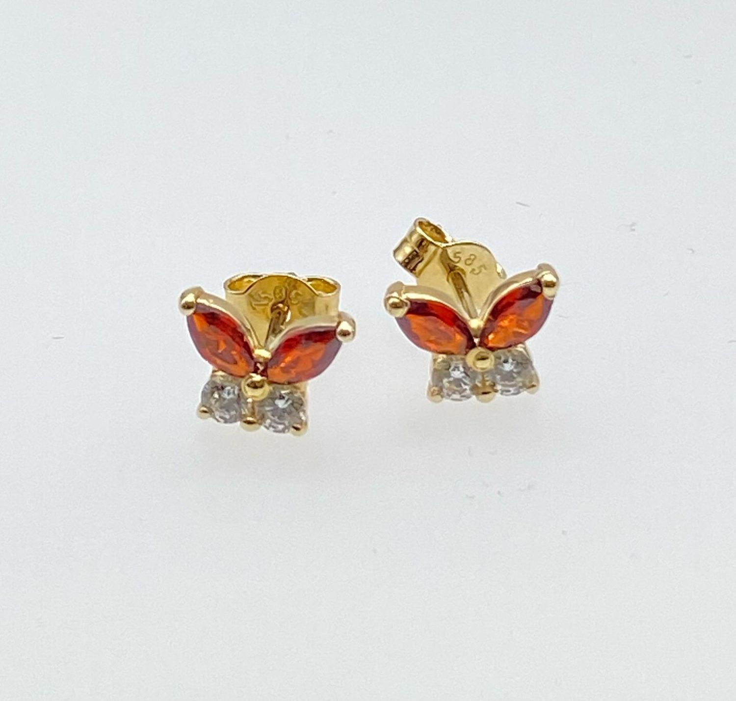 Ohrstecker Schmetterling 585 Gold 14 Karat TON221A37730 mit Steine