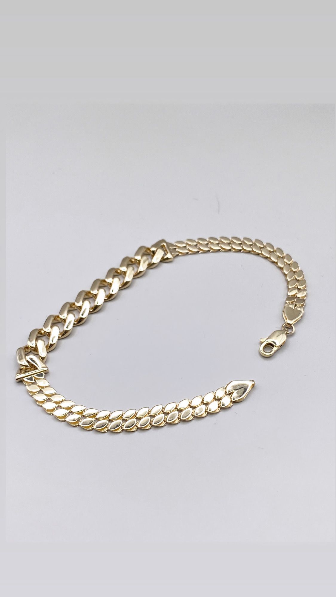 Goldkette Armkette Damenarmkette Gelbgold 585 / 14 Karat TON227A08730 19,5cm