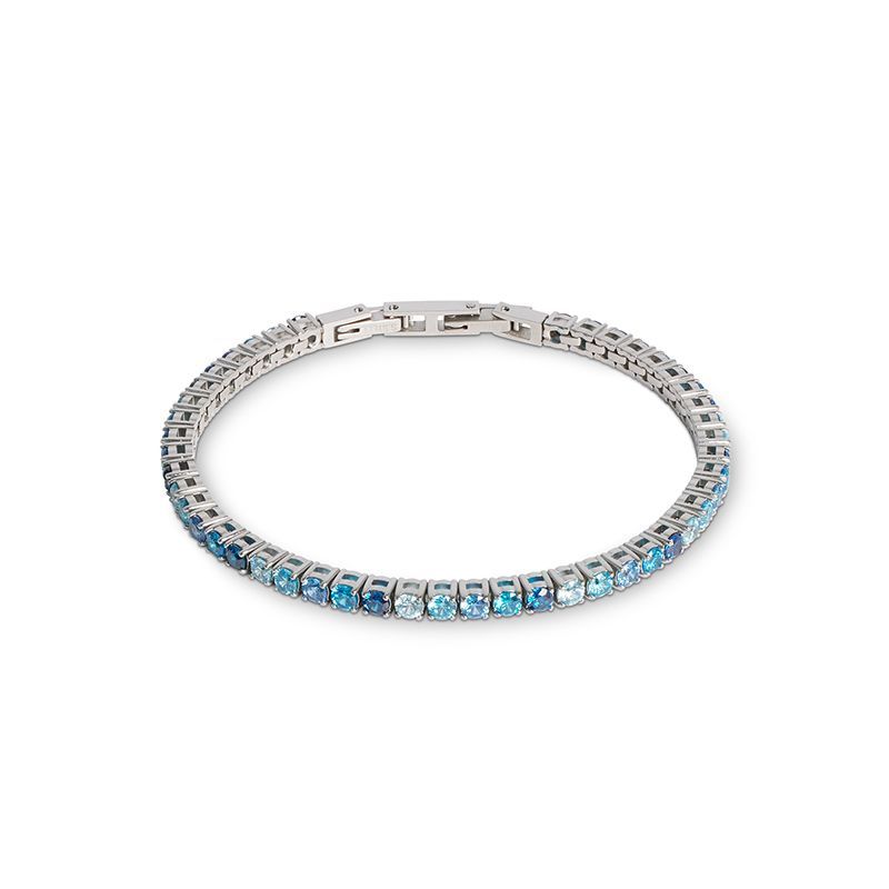 Coeur De Lion Tennisarmband silber-blau