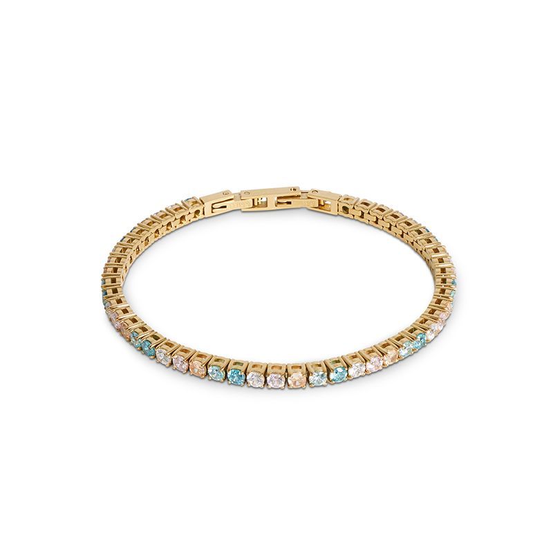 Coeur De Lion Tennisarmband gold-multicolor pastell