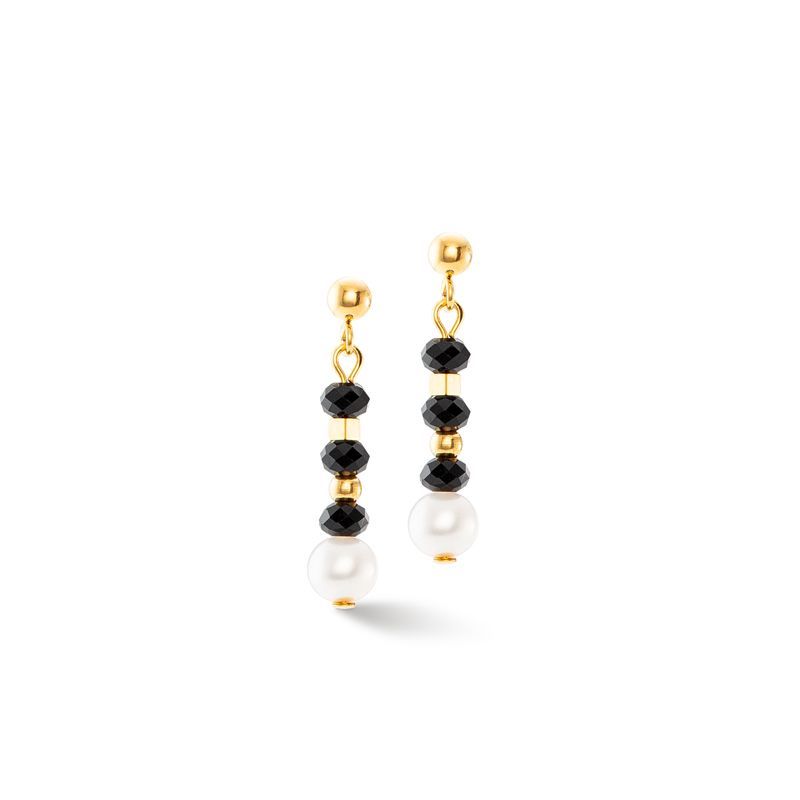 Coeur De Lion Mystic Pearl Ohrringe gold-schwarz