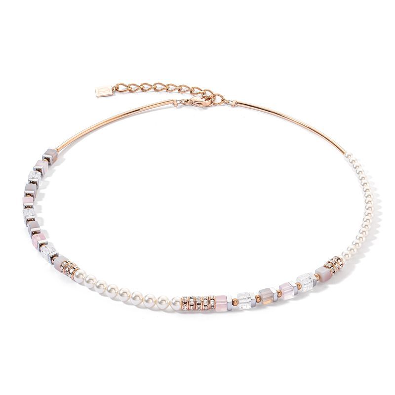 Coeur De Lion Precious Fusion Offset Halskette roségold-eisrosa