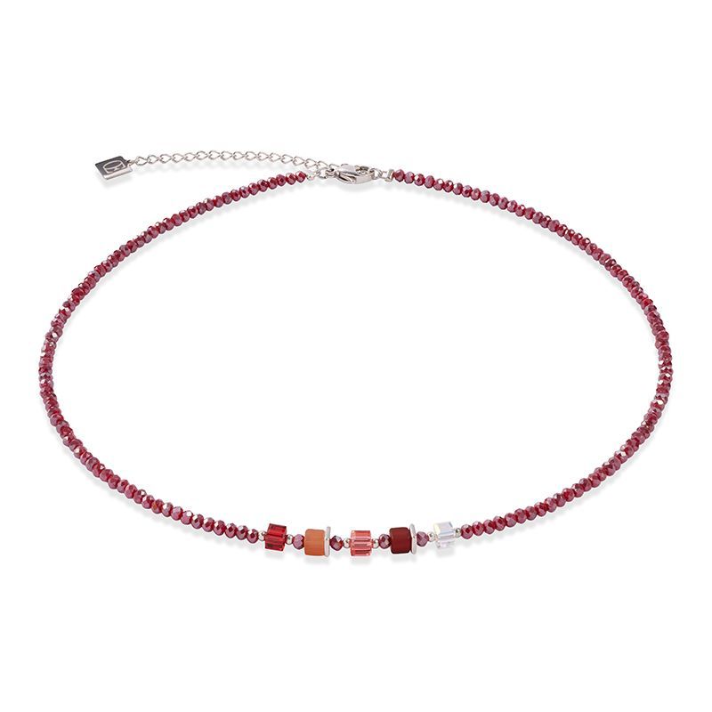 Coeur De Lion Joyful Colours Update Halskette silber-rot