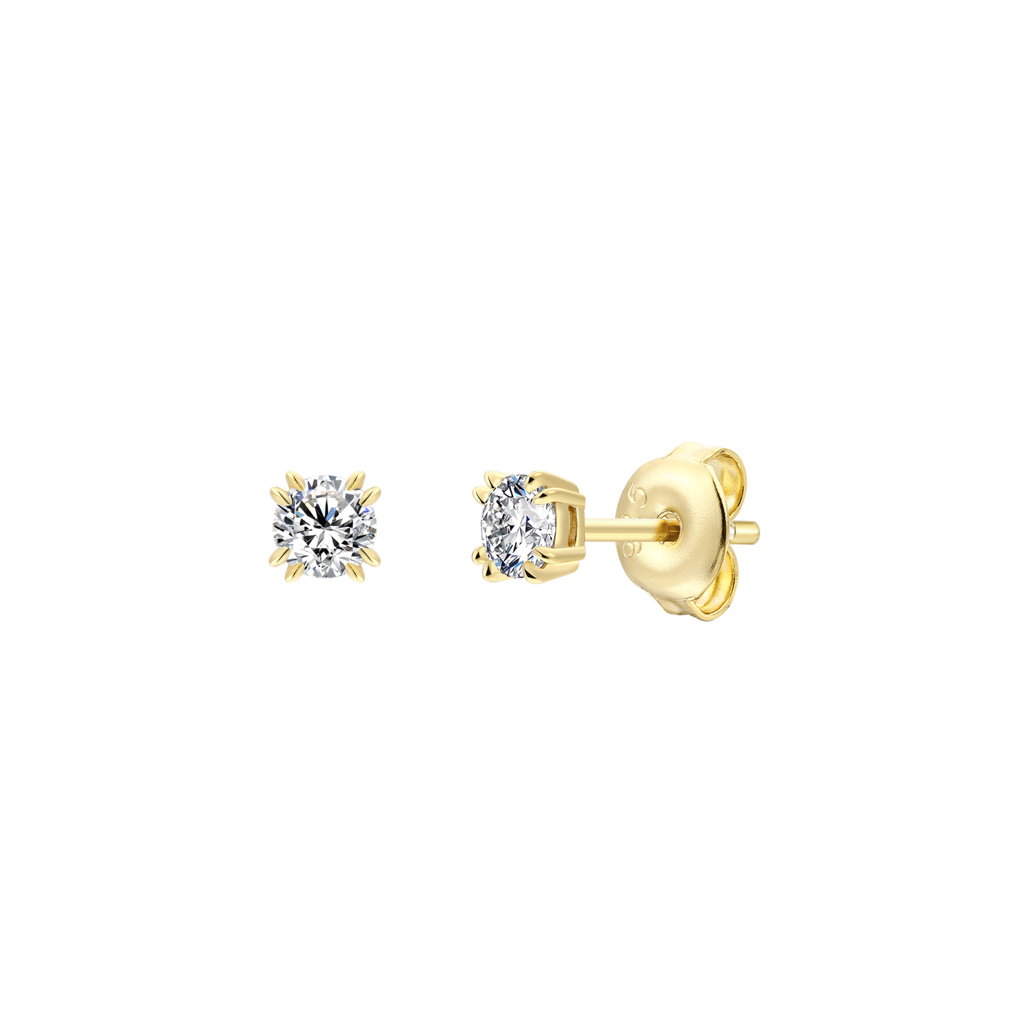 Xenox PURE ESSENTIALS Ohrstecker Gold Zirkonia