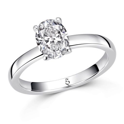 Verlobungsring/Antragsring X01 0,50 ct. (Mittelstein 0.5 ct.) 585 Gold Diamant / Labgrown