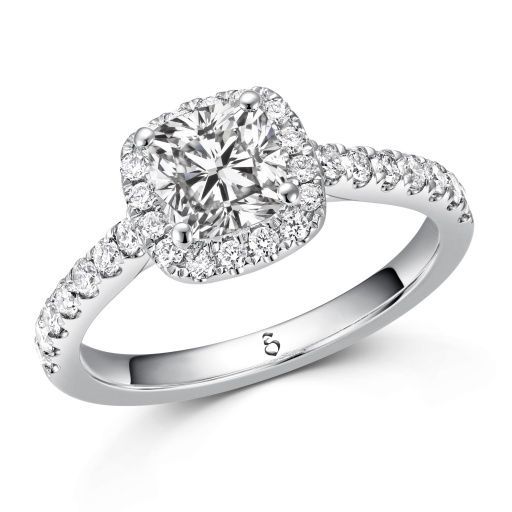 Verlobungsring/Antragsring X05 0,87 ct. (Mittelstein 0.5 ct.) 585 Gold Diamant / Labgrown