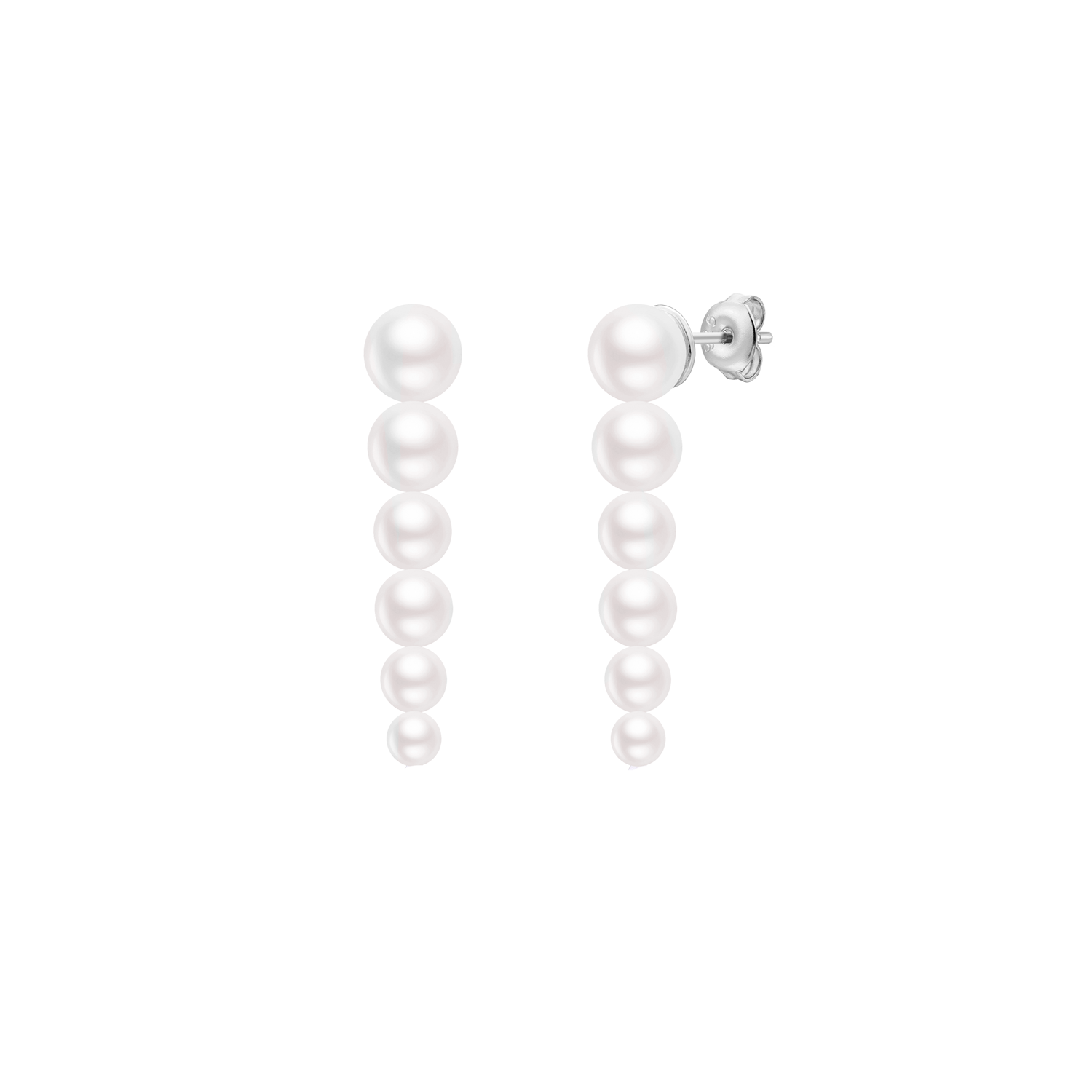 Xenox BOLD PEARL Ohrstecker Silber Perlen
