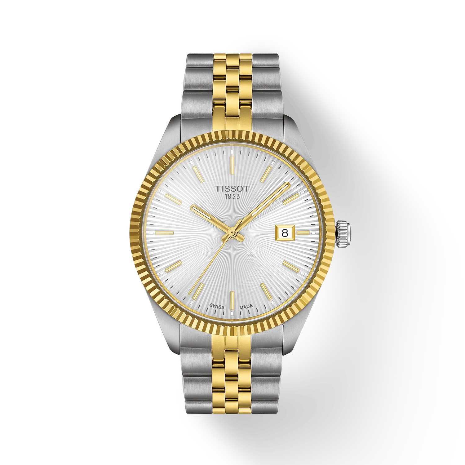 TISSOT BALLADE T1564102203100 Bicolor Gold Silber Herrenuhr Damenuhr 40mm