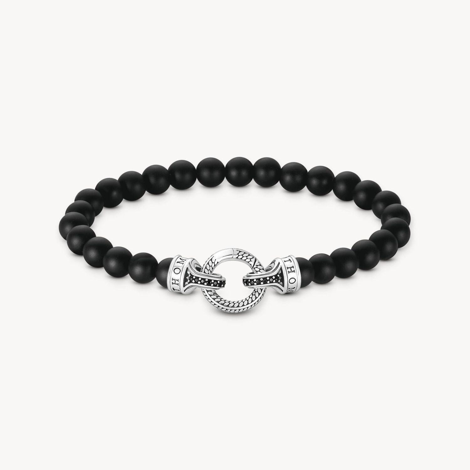 Thomas Sabo Armband Obsidian-Beads Silber
