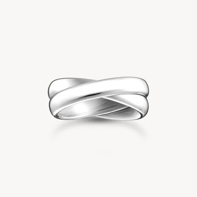 Thomas Sabo Ring (60) Duo schmal Silber Thomas Sabo Ring (60) Duo schmal Silber