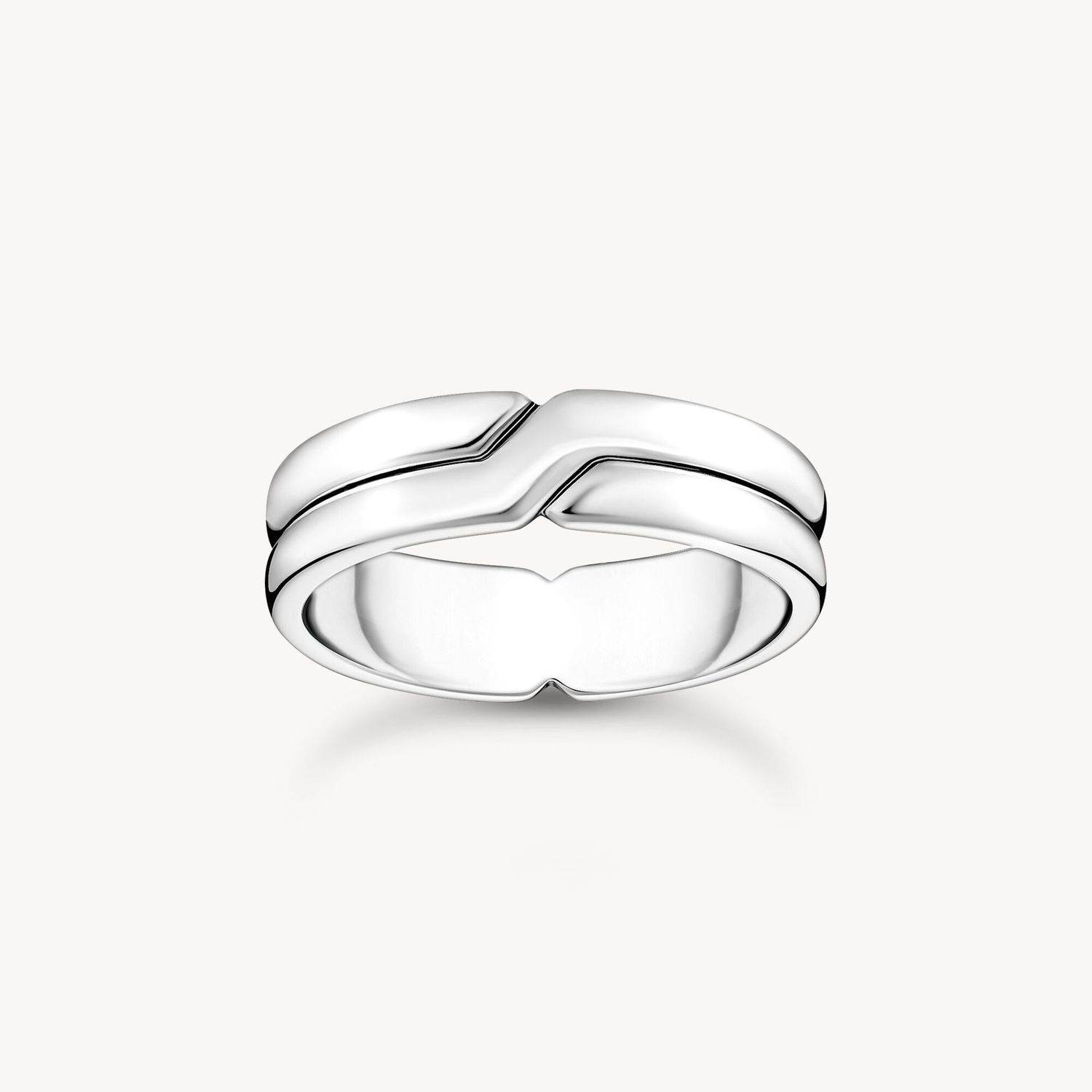 Thomas Sabo Ring (62) gekreuzt Silber