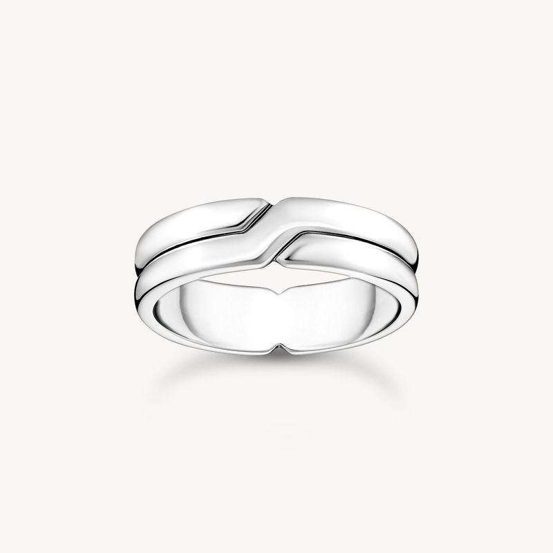 Thomas Sabo Ring (62) gekreuzt Silber Thomas Sabo Ring (62) gekreuzt Silber