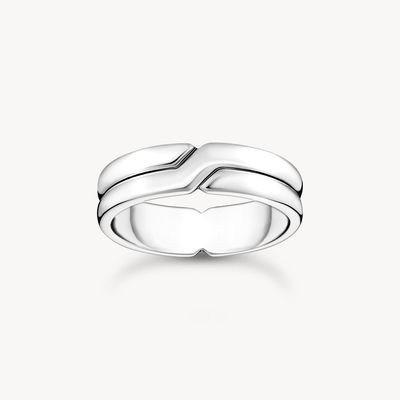 Thomas Sabo Ring (62) gekreuzt Silber Thomas Sabo Ring (62) gekreuzt Silber