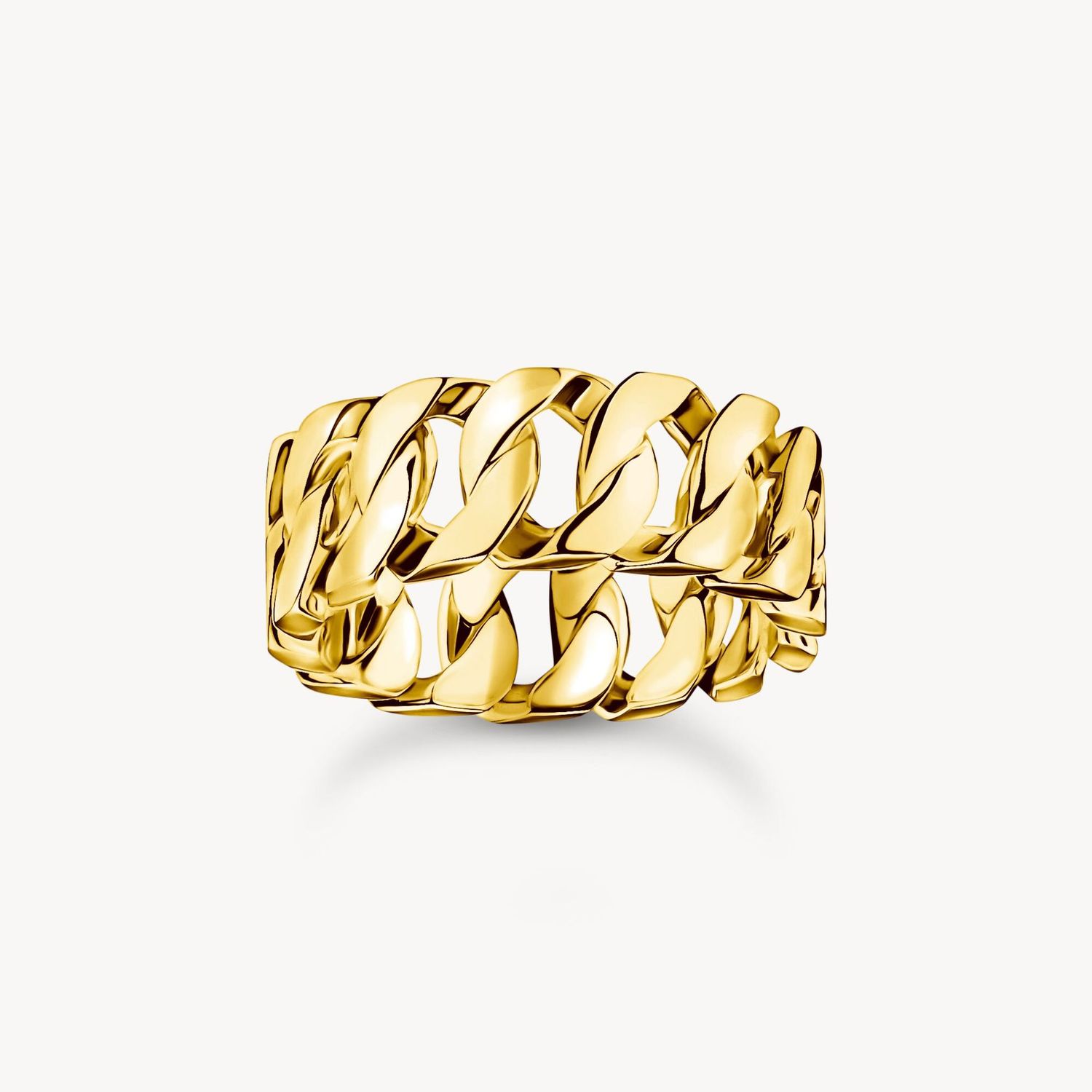 Thomas Sabo Ring (62) Kettenglieder breit vergoldet