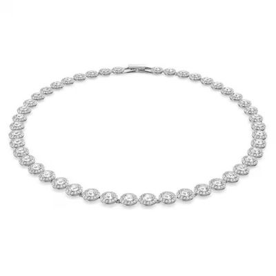 Swarovski Una Angelic Tennis Halskette Rundschliff, Mittel, Weiß, Rhodiniert Swarovski Una Angelic Tennis Halskette Rundschliff, Mittel, Weiß, Rhodiniert